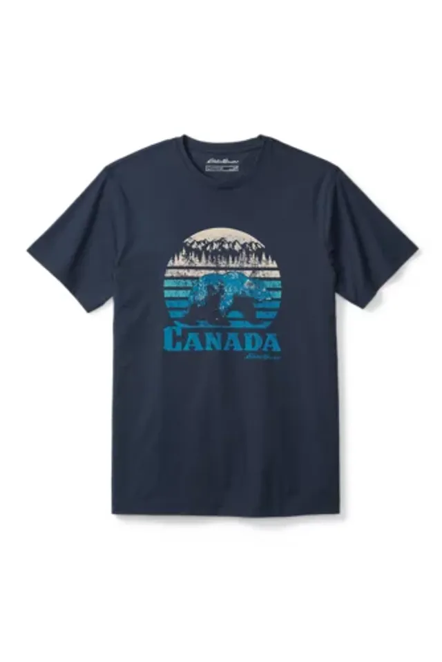Eddie Bauer Men's EB Canada Blue Bear T-Shirt