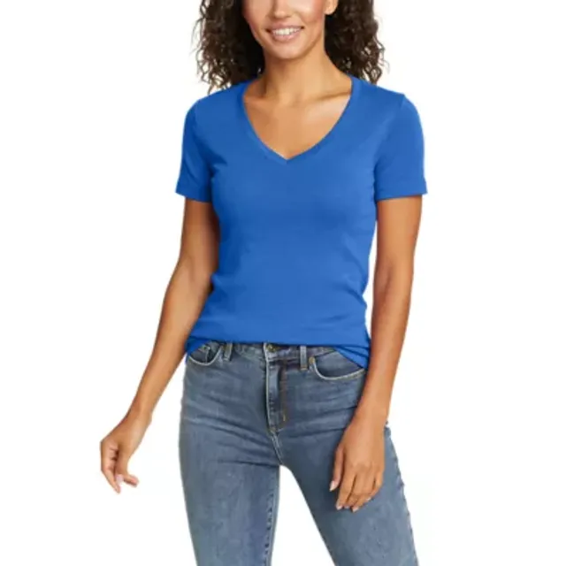 Eddie Bauer Women's Stine's Short-Sleeve V-Neck T-Shirt - Image 2