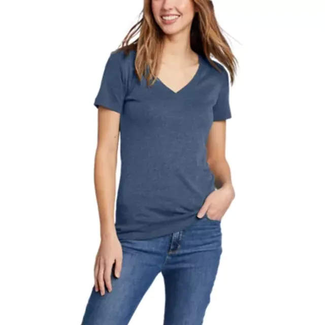 Eddie Bauer Women's Stine's Short-Sleeve V-Neck T-Shirt - Image 4
