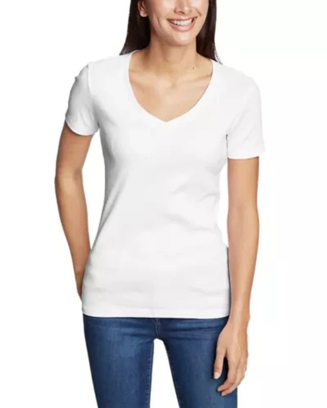 Eddie Bauer Women's Stine's Short-Sleeve V-Neck T-Shirt - Image 11