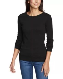 Eddie Bauer Women's Stine's Long-Sleeve Crew T-Shirt