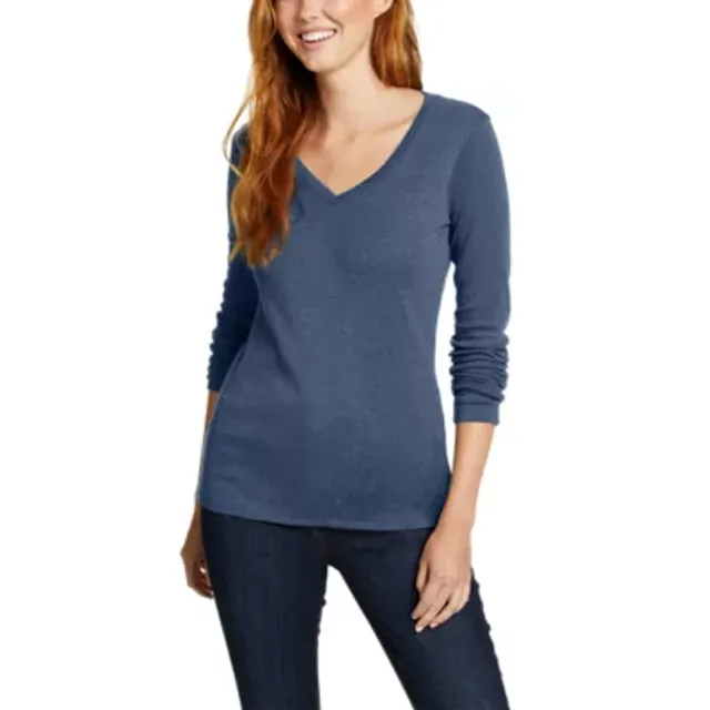 Eddie Bauer Women's Stine's Long-Sleeve V-Neck T-Shirt - Image 2