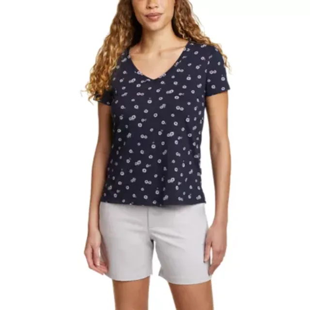Eddie Bauer Women's Coast And Climb Short-Sleeve V-Neck T-Shirt - Image 3