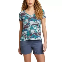 Eddie Bauer Women's Coast And Climb Short-Sleeve V-Neck T-Shirt