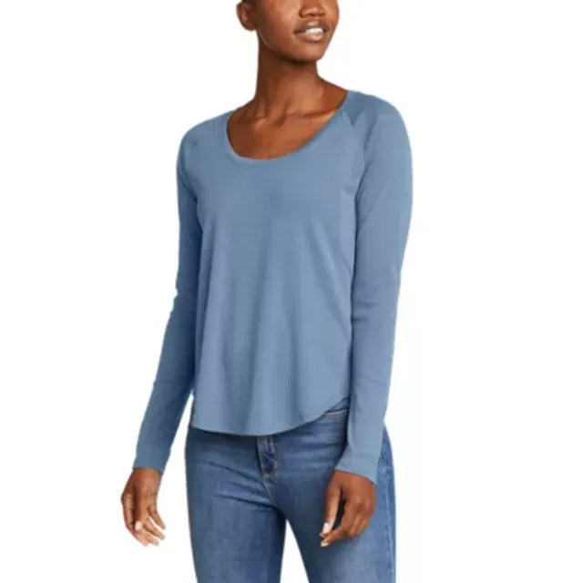 Eddie Bauer Women's Stine's Long-Sleeve Raglan Scoop Neck T-Shirt - Image 3