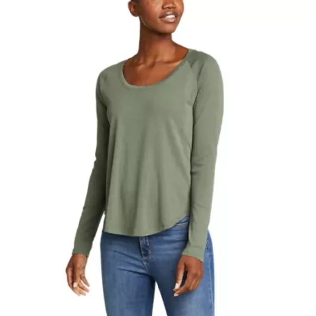 Eddie Bauer Women's Stine's Long-Sleeve Raglan Scoop Neck T-Shirt - Image 4