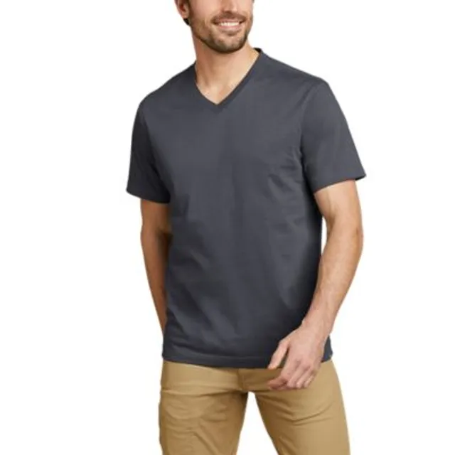 Eddie Bauer Men's Legend Wash Classic Short-Sleeve 100% Cotton V-Neck T-Shirt - Image 3