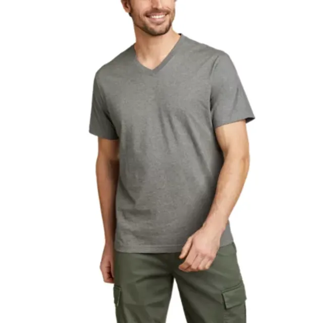 Eddie Bauer Men's Legend Wash Classic Short-Sleeve 100% Cotton V-Neck T-Shirt - Image 2