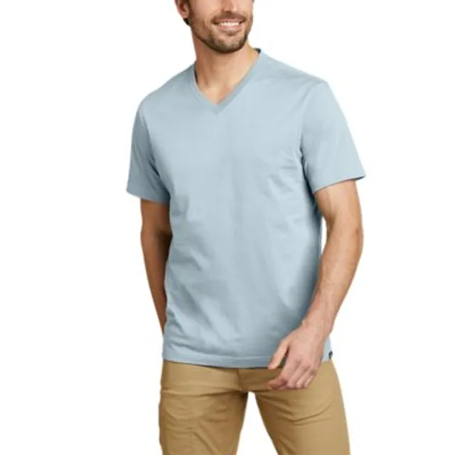 Eddie Bauer Men's Legend Wash Classic Short-Sleeve 100% Cotton V-Neck T-Shirt - Image 5