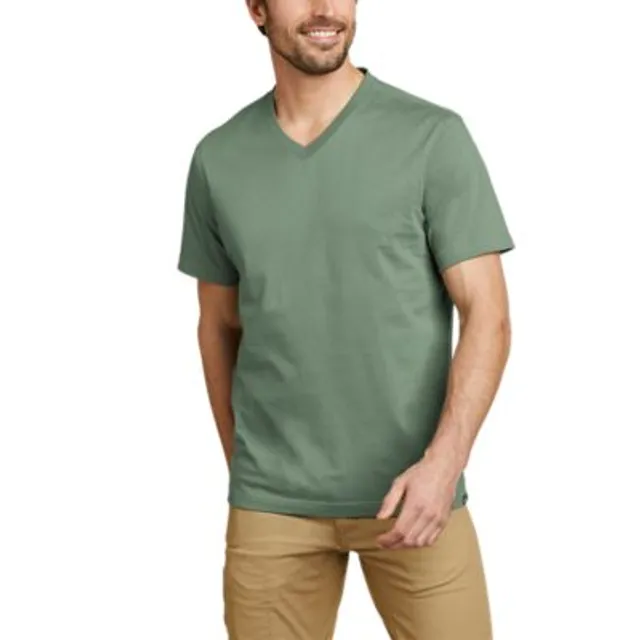 Eddie Bauer Men's Legend Wash Classic Short-Sleeve 100% Cotton V-Neck T-Shirt - Image 4