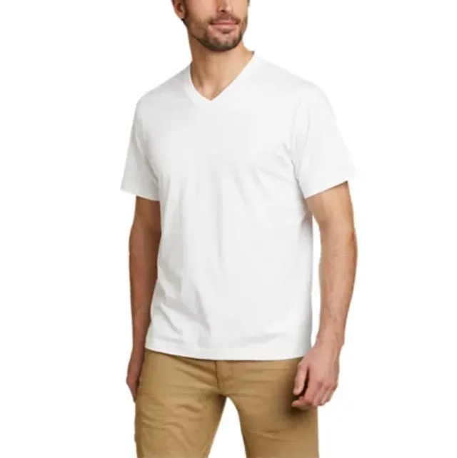 Eddie Bauer Men's Legend Wash Classic Short-Sleeve 100% Cotton V-Neck T-Shirt - Image 6